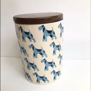 ANTHROPOLOGIE Aimee Wilder Dog Treat Canister Jar